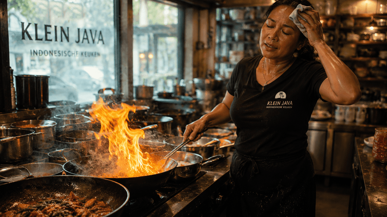 Klein-Java-Breda-Indonesisch-afhalen-hitte-in-de-keuken